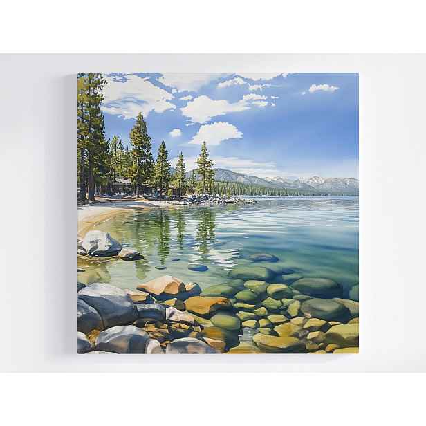 Obraz Na Plátně Canvas Krajina Hory Jezero Tahoe Kalifornie Nevada 50x50