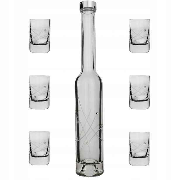 Sada šesti odlivek 30ml a lahve s krystaly Preciosa Celebration