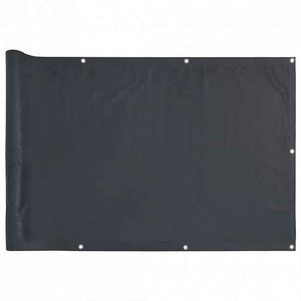 vidaXL Balkonová zástěna antracitová 400 x 120 cm PVC
