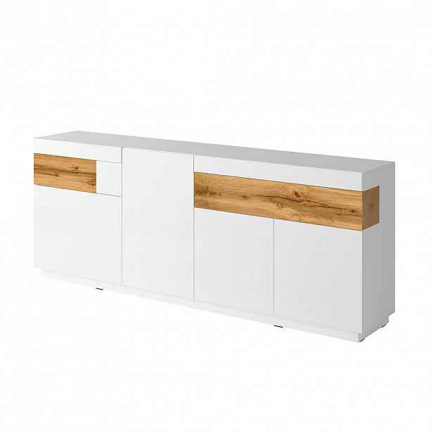 Petits-meubles SIDEBOARD Andrea Bílá a dřevo