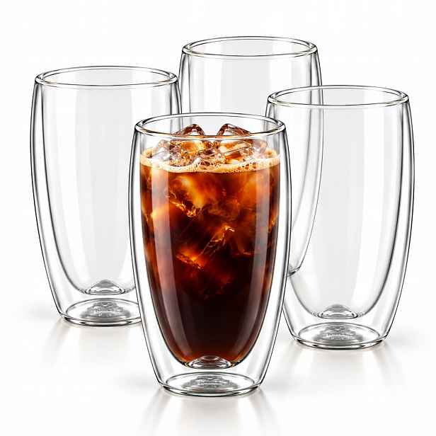 Termo sklenice na kávu a čaj s dvojitou stěnou Wilmax 300 ml