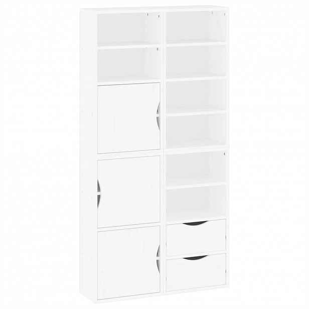 vidaXL Boční skříňky 4 ks "ODDA" Bílá 40x24x79 cm Borovicový masiv