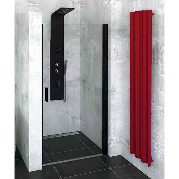 Sprchové dveře 80x200 cm Polysan Zoom černý lesklý ZL1280B