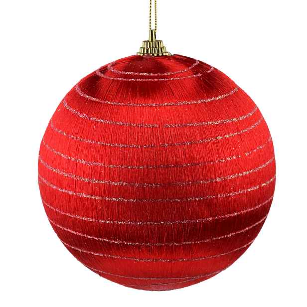 Mondex Vánoční baňka SANTA LILA Glimmer 10 cm červená