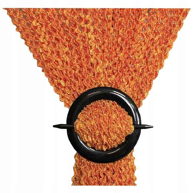 Záclony těstoviny kudrnaté smrky beránka záclona 300x250 cm výška oranžová
