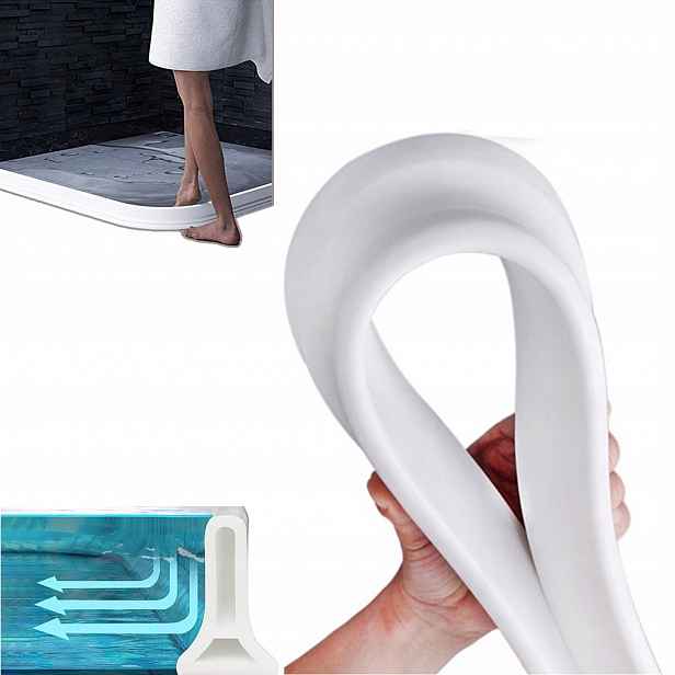 Těsnění, Páska Pro Sprchovou Vaničku, Práh Sprchy, Koupelna 200 CM, Bílá