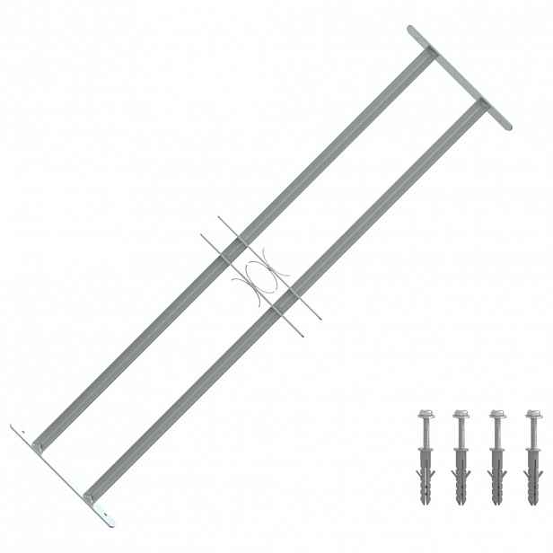 vidaXL Nastavitelná bezpečnostní okenní mříž se 2 příčkami 700–1050 mm