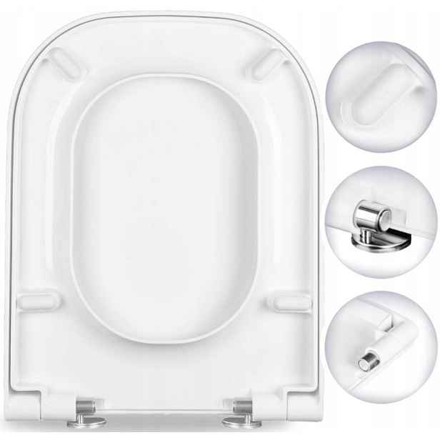 Wc sedátko s pozvolným sklápěním pro Gap Roca bílý duroplast