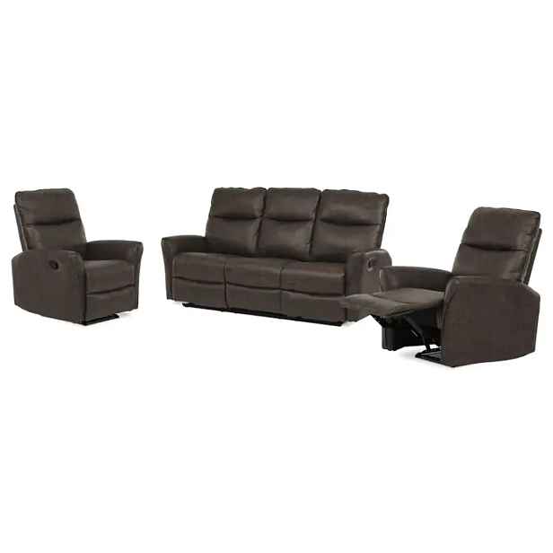 Autronic Polohovací sedací souprava ASD-4302 BR3 - hnědá