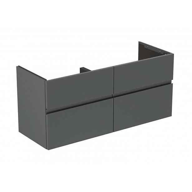 Ideal Standard Finesse - Umyvadlová skříňka, 120x44x55 cm, 4 zásuvky, matný antracit E3390Y2
