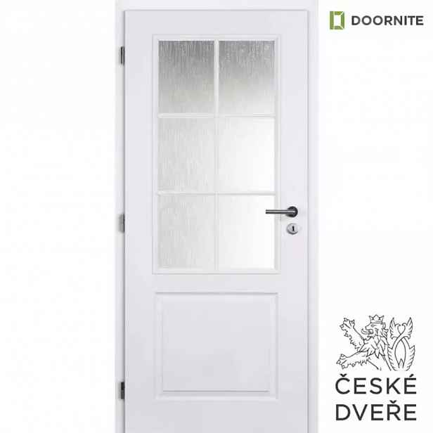 Interiérové dveře Aulida 2/3 Sklo Bílé 90L