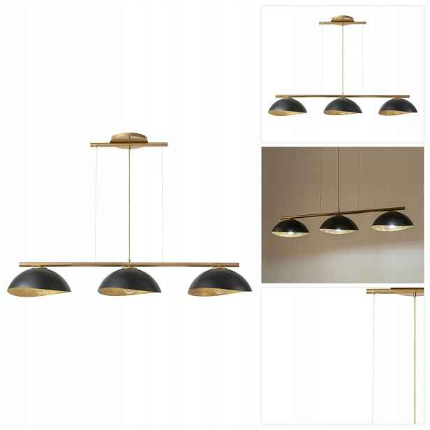 Závěsný Solar 3 zlatý, náladový interiér v jídelně Sigma Lighting
