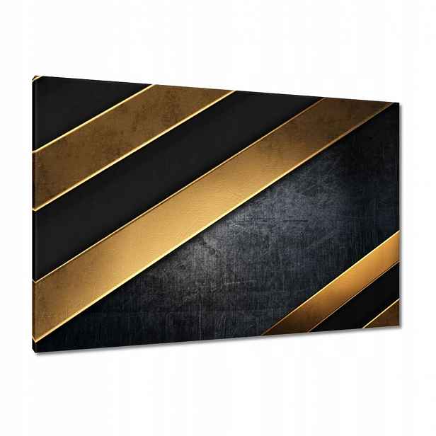 Obrazy 120x80 Zlaté pruhy