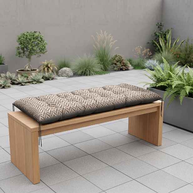 Prošívané sezení na lavici WILSON vzor 140 různé rozměry, polstr na zahradní lavici - sedák Mybesthome Rozměr: 120x60 cm
