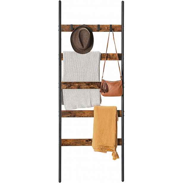 Regálový věšák na oblečení do koupelny žebřík 178 cm