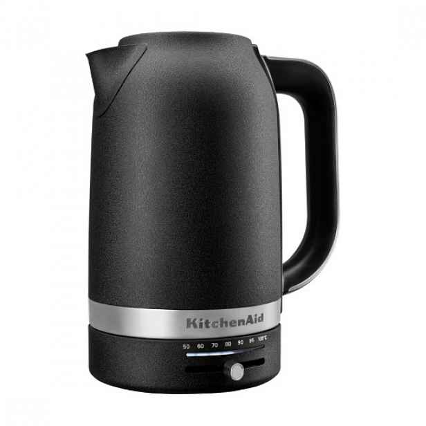 Rychlovarná konvice s nastavitelnou teplotou, 1,7 l, Cast Iron Black -