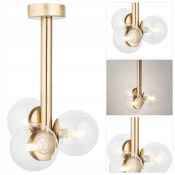 Stropní svítidlo zlatá Perla Lux do obývacího pokoje, náladový interiér Sigma Lighting