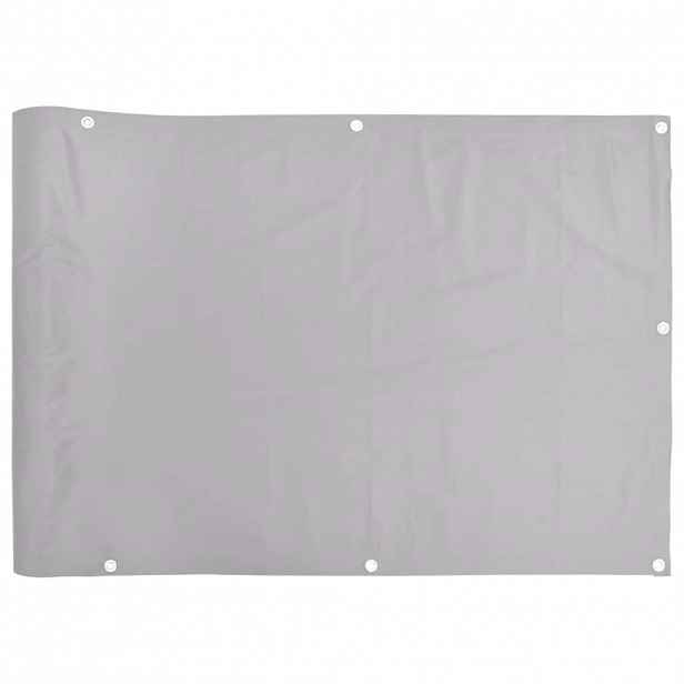 vidaXL Balkonová zástěna šedá 400 x 120 cm PVC