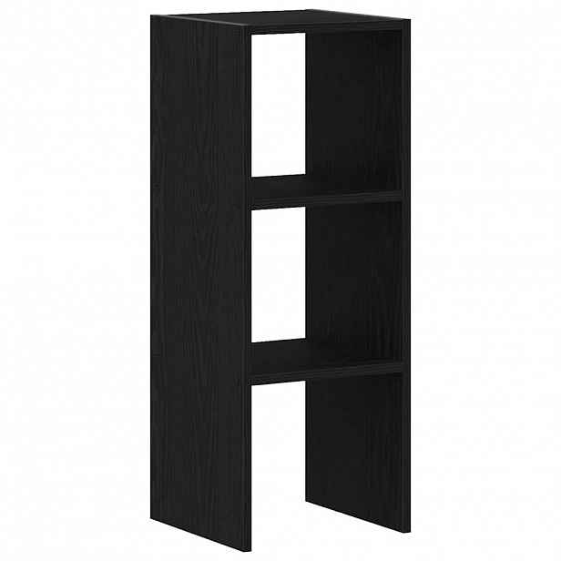 vidaXL Stohovatelné knihovna černý dub 30x30x80 cm kompozitní dřevo