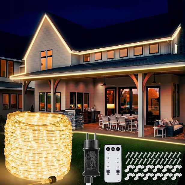 Světelná hadička 20 m 800 Led venkovní, teplá bílá, voděodolná