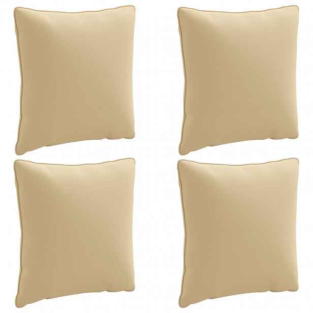 vidaXL 4-dílné zádové polstrování PUTTEN 4 pcs 100% polyester Béžová