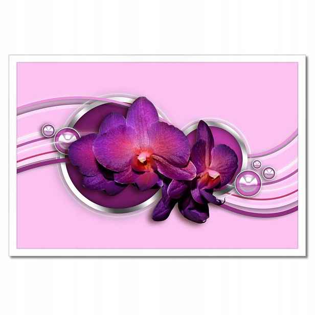 Plakáty v rámu 60x40 Fialový orchidej