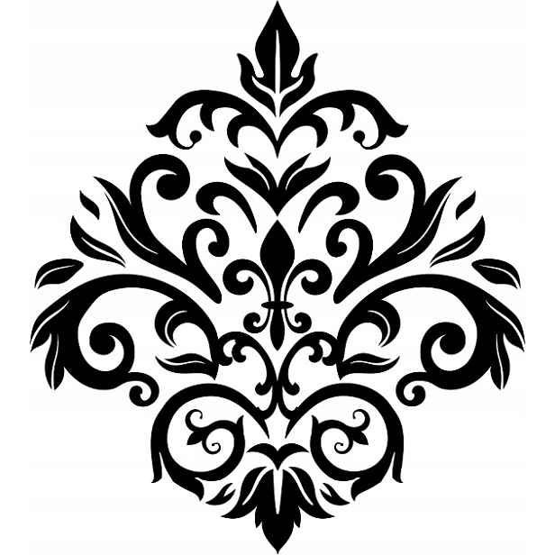 Omítací Šablona LuxBud Ornament 1a 62x55 cm Opakovaně použitelná