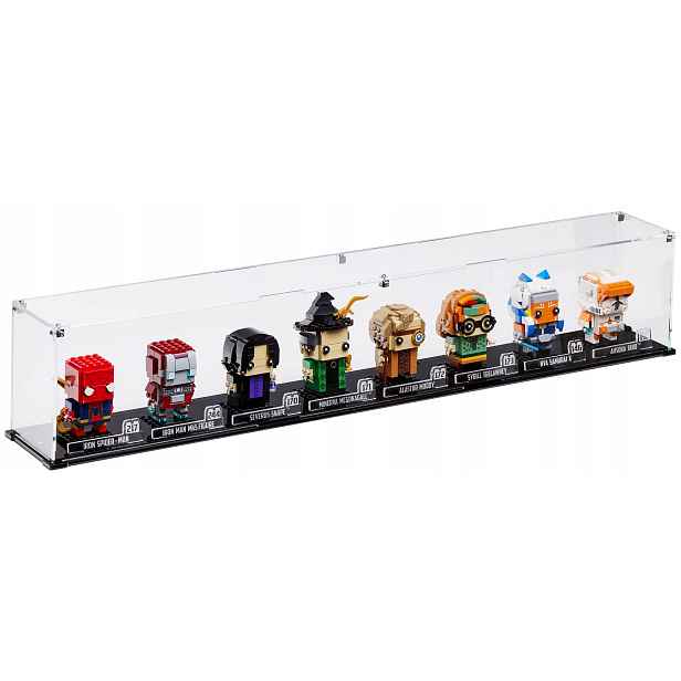 Vitrína Blacked Brick pro 8x Lego BrickHeadz Star Wars Harry Potter