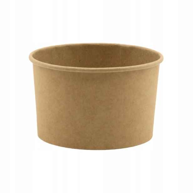 Dezertní hrnek na zmrzlinu 245 ml kraft, 24x25ks