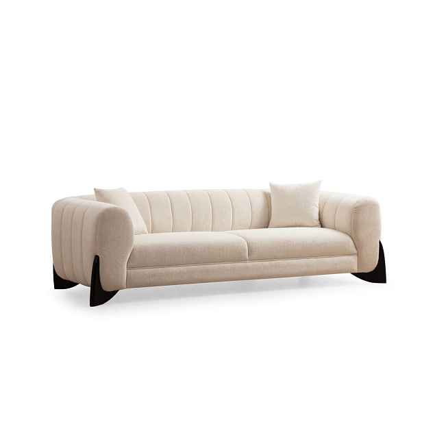 Hanah Home Třímístná pohovka Sandreo 248 cm bílá