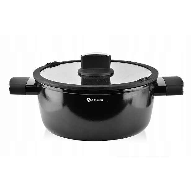 Hrnec 24 cm 4,1 l s poklicí, indukční cedění