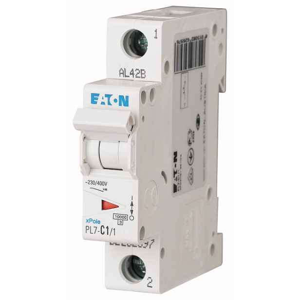 Jistič Eaton PL7-C1/1 10 kA C 1 A