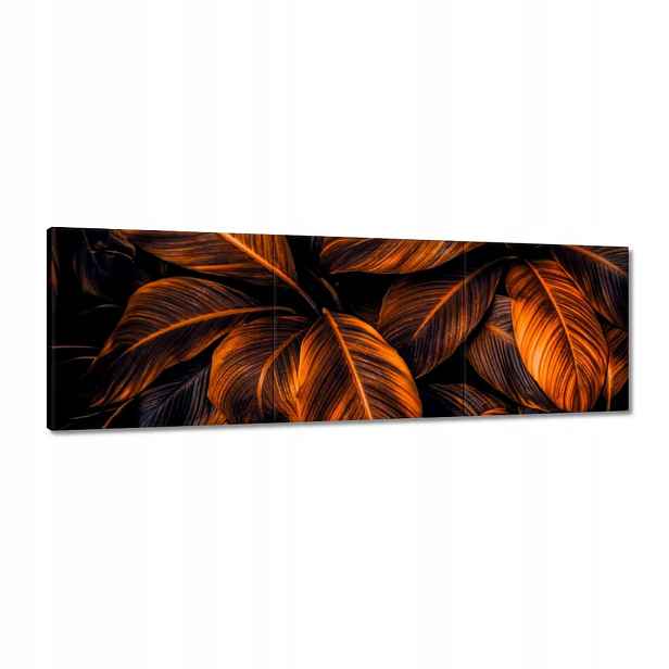 Obrazy 120x40 Oranžové listy