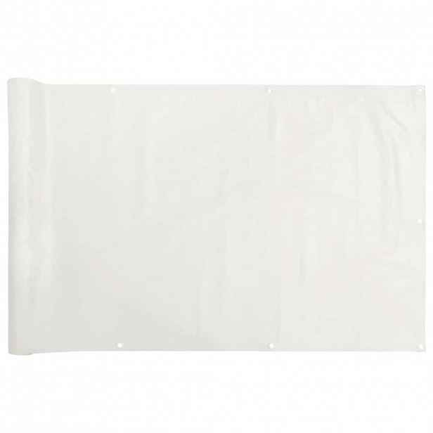 vidaXL Balkonová zástěna bílá 600 x 120 cm PVC
