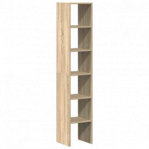 vidaXL Stohovatelné knihovny 2 ks dub sonoma 30x30x80 cm kompozit