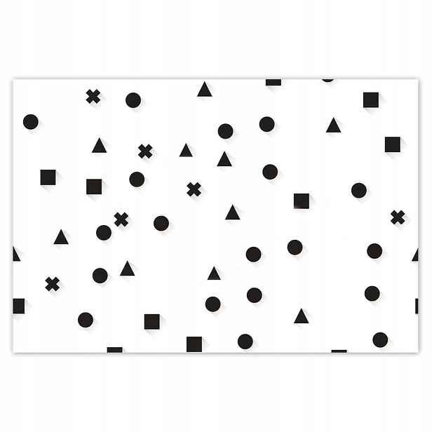 Plakáty 185x125 Černobílá geometrie