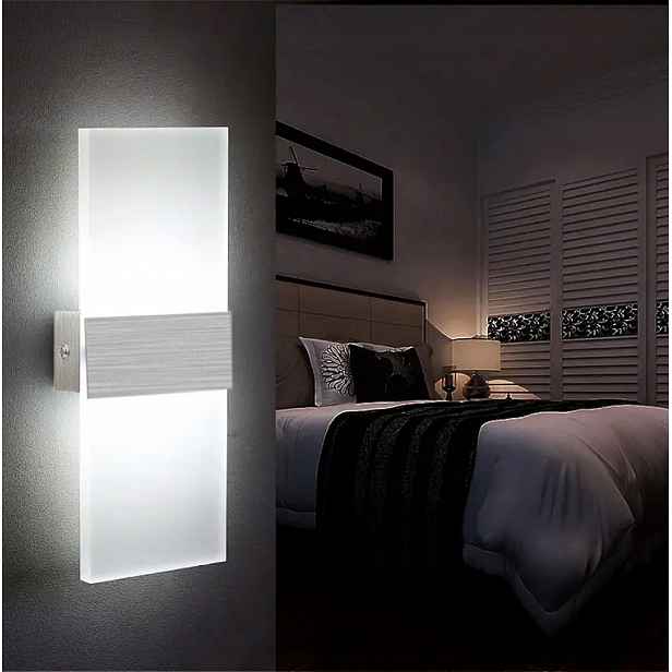 Led Nástěnná Lampa Do Ložnice Obývacího Pokoje 18W 6000K