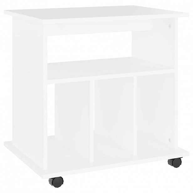 vidaXL Skříňka na kolečkách bílá 60 x 45 x 60 cm kompozitní dřevo