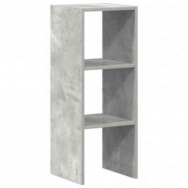 vidaXL Stohovatelné knihovna betonově šedá 30x30x80cm kompozitní dřevo