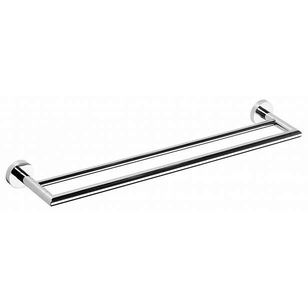 Sapho X-Round - Dvojitý držák ručníků E, délka 80 cm, chrom XR425