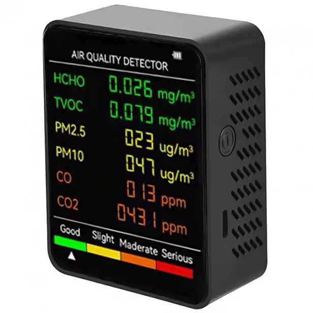 Snímač kvality vzduchu Co Co Tvoc PM2.5 PM10 Hcho alarm displej