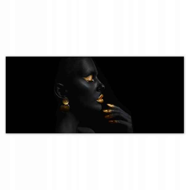 Fototapety 211x91 Make-up na bohaté zlato
