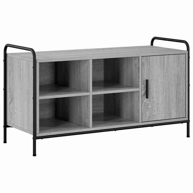 vidaXL Skříň na obuv 100 x 39,5 x 55,5 cm Kompozitní dřevo Šedý Sonoma