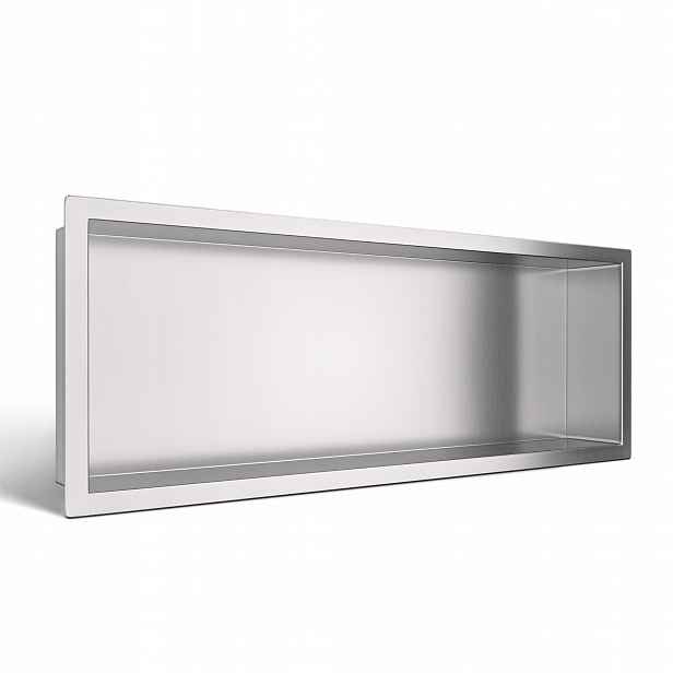 Výklenková police nerez 60 cm, nerezová ocel Aisi 304, Balneo