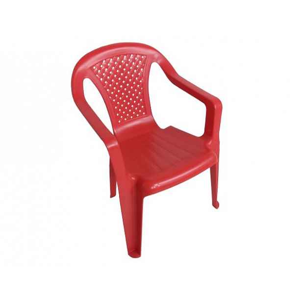 Dětská plastová židlička Bambini červená