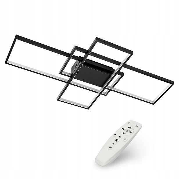Závěsné Stropní Svítidlo Stropní Svítidlo Led Lustr 72W Regulace 3000-6500K Dálkový Ovladač