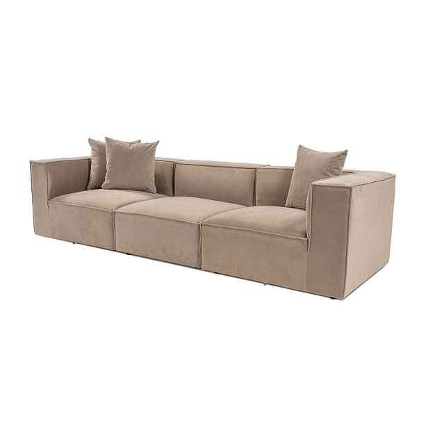 Hanah Home Třímístná pohovka Sora 325 cm cappucino