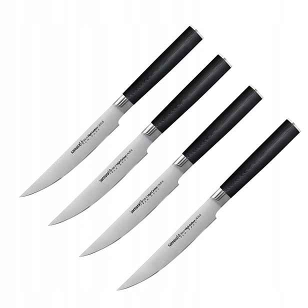 Sada 4 steakových nožů Samura Mo-V AUS-8 12 cm SM-0031S