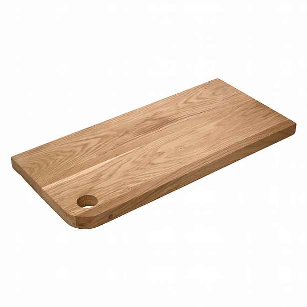 Servírovací prkénko na krájení dubové dřevo s otvorem 50x30x2,5 cm Simple Verlo