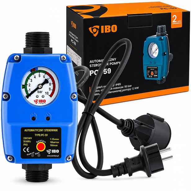 Tlakový Spínač A Automatický Regulátor Chodu Na Sucho Ibo PC-59